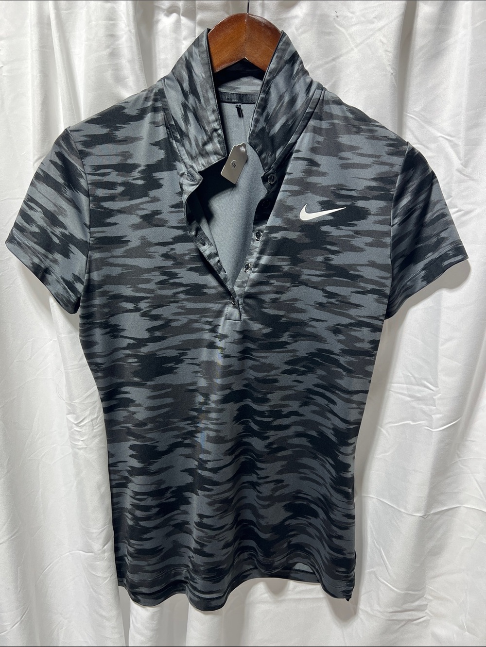 Nike Golf Black & Charcoal Camouflage Top